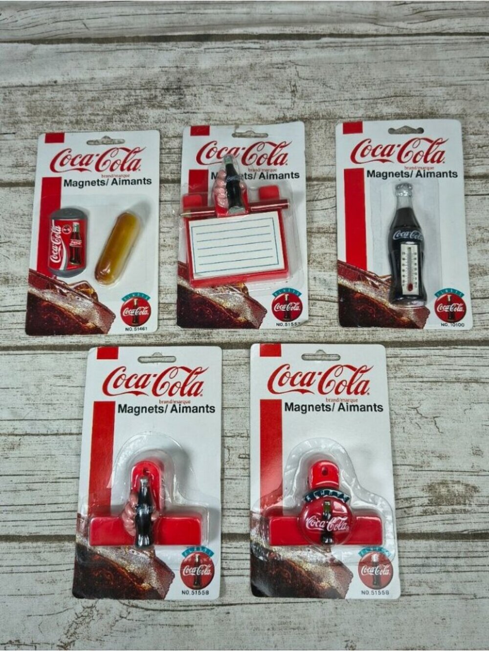 Lot Of 5 NOS Coke Collectible Magnets 1990's